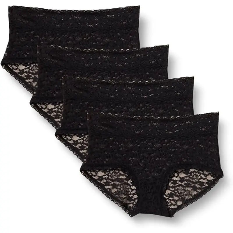 4-Pack Amazon Essentials Women's Lace Stretch Hipster Underwear 1