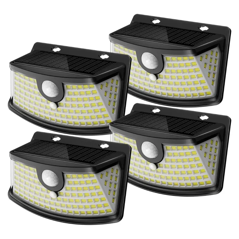 4-Pack Aootek Waterproof 120-Led Solar Motion Sensor Lights 1