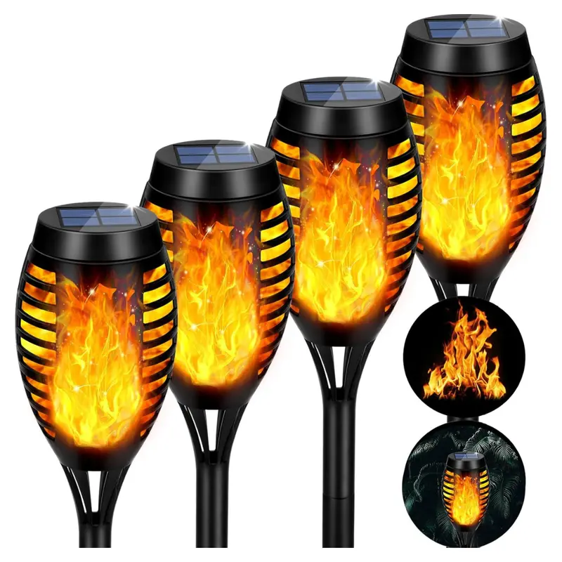 4-Pack Aounq Flickering Flame Solar Lights 1