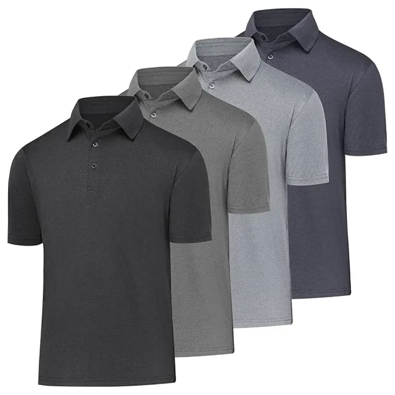 4-Pack Balennz Men's Quick-Dry Athletic Polo Shirt 1