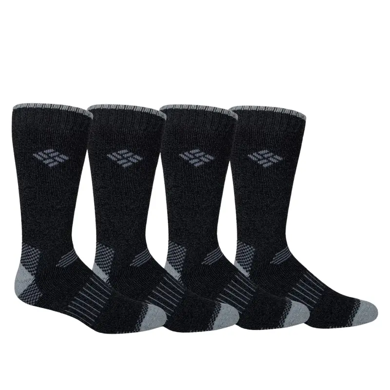 4-Pack Columbia Men's Moisture Control Check Crew Socks (2 Colors) 1