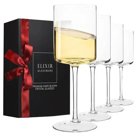 4-Pack Crystal Wine Glasses 1