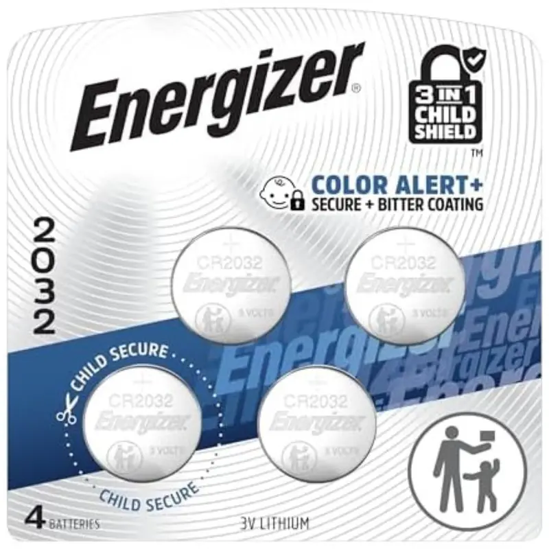 4-Pack Energizer Cr2032 3V Lithium Coin Batteries 1