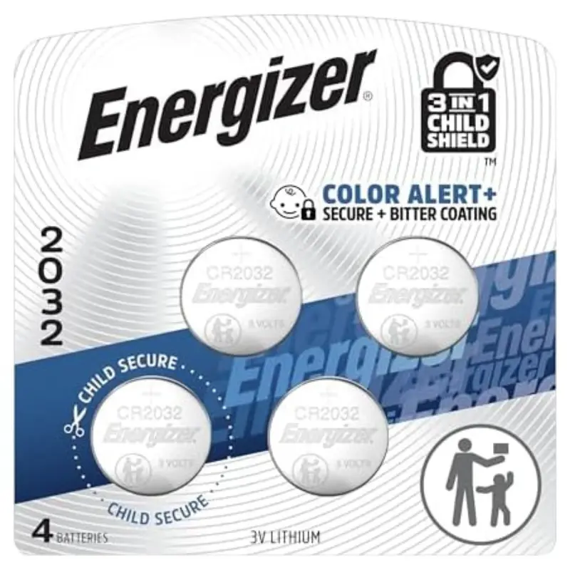 4-Pack Energizer Cr2032 3V Lithium Coin Batteries 1