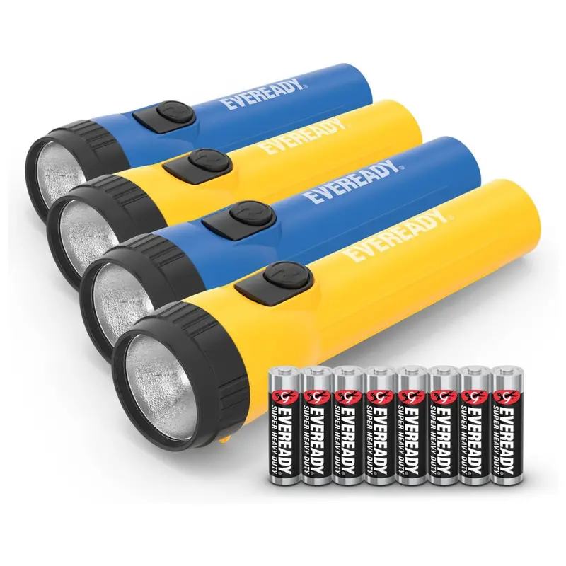 4-Pack Eveready Bright Led Flashlights With Aa Batteries 1