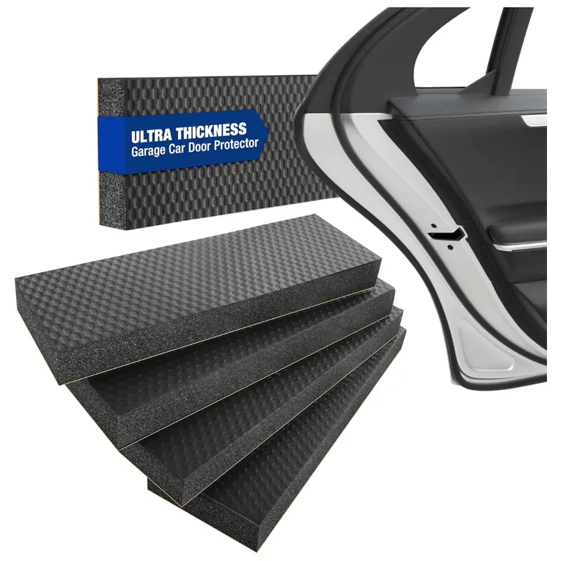4-Pack Garage Car Door Bumpers With 1.18" Foam 1