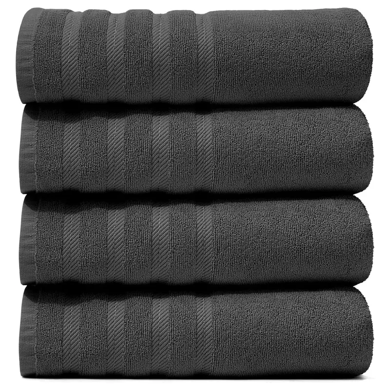 4-Pack Hearth & Harbor Cotton Luxury Bath Towels 1