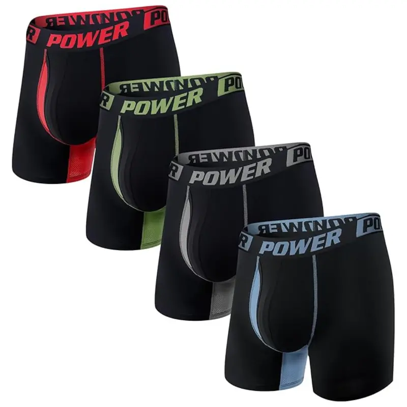 4-Pack Hoofesan Men's Multipack Boxer Briefs 1