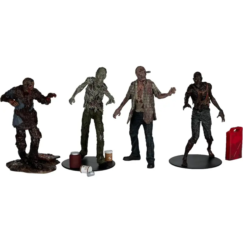 4-Pack Mcfarlane Toys The Walking Dead 5" Walkers Figure 1