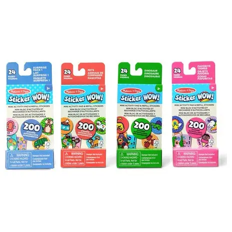 4-Pack Melissa & Doug Sticker Wow Refill Packs 1