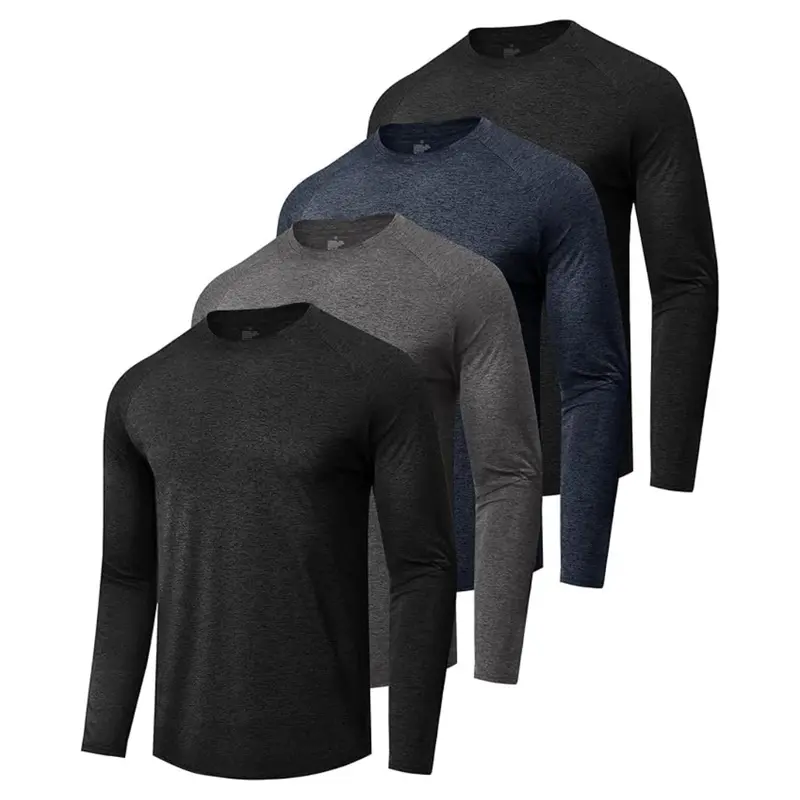 4-Pack Men's Quick Dry Moisture Wicking Shirts 1
