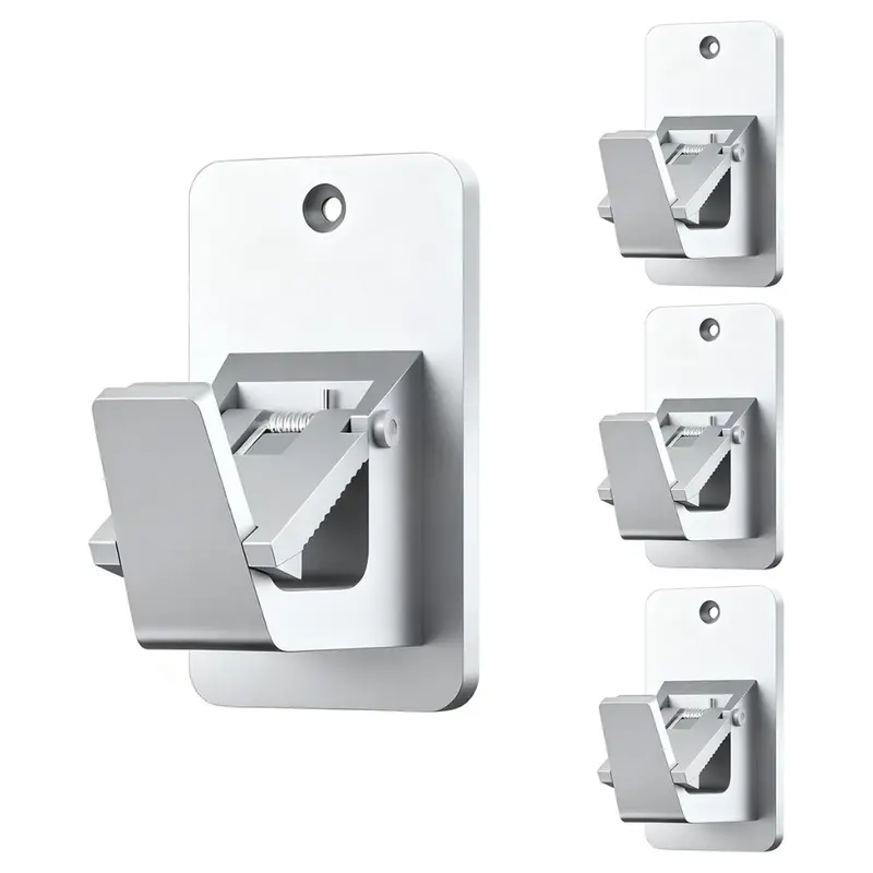 4-Pack No-Drill Curtain Rod Brackets 1