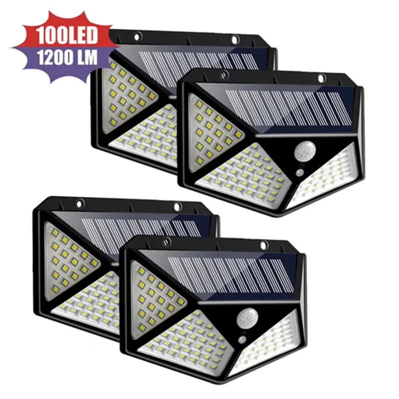 4-Pack Ocest Outdoor Solar Motion Sensor Wall Lights 1