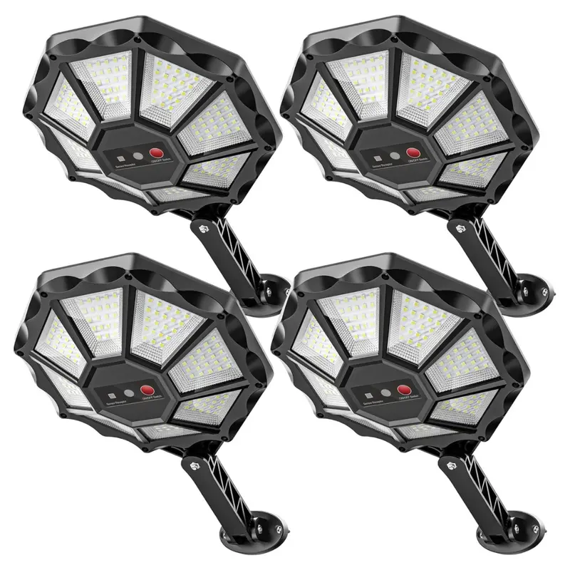 4-Pack Okpro 6500K Solar Lights Outdoor 1