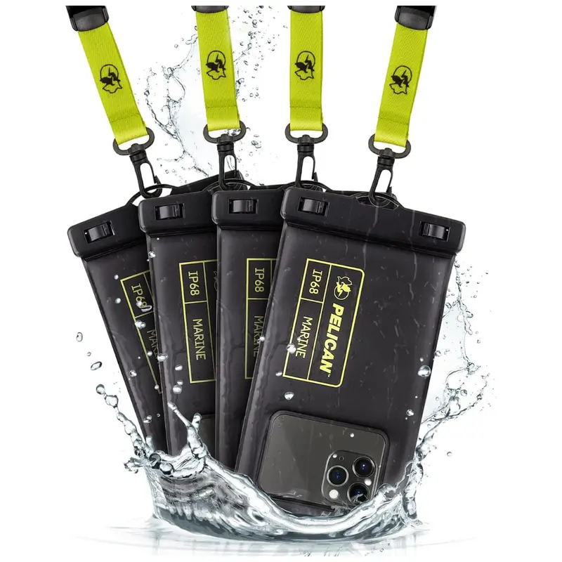 4-Pack Pelican Marine Waterproof Cell Phone Floating Pouch 1