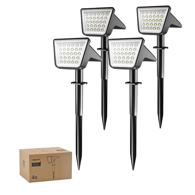4-Pack Philips Solar Spot Lights 1
