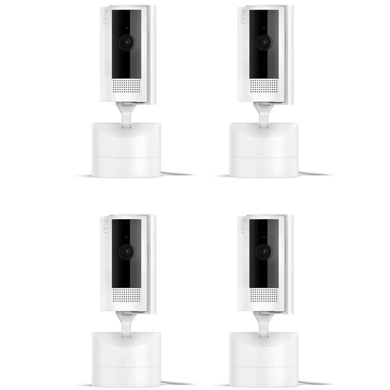 4-Pack Ring Pan-Tilt Indoor Cam With 360 Deg Pan Coverage (Newest Model) 1