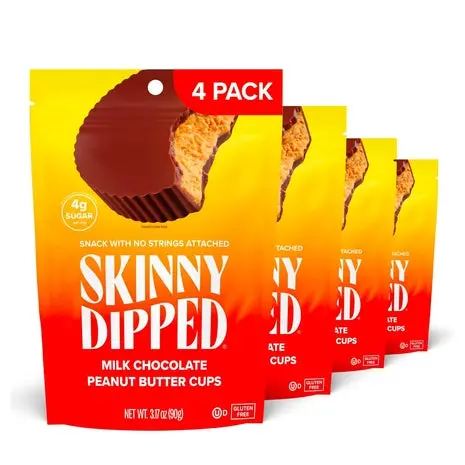 4-Pack Skinnydipped Milk Chocolate Peanut Butter Cups (Ou-D) 1