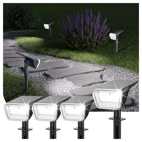 4-Pack Solar Pathway Spot Lights 1
