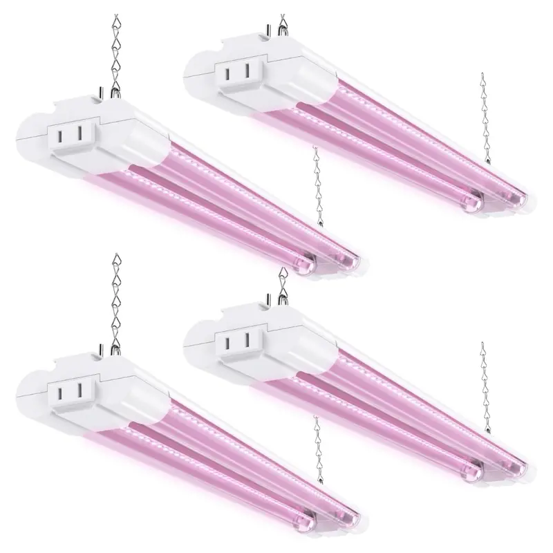 4-Pack Sunco 2Ft 20W Full Spectrum Led Grow Light 1
