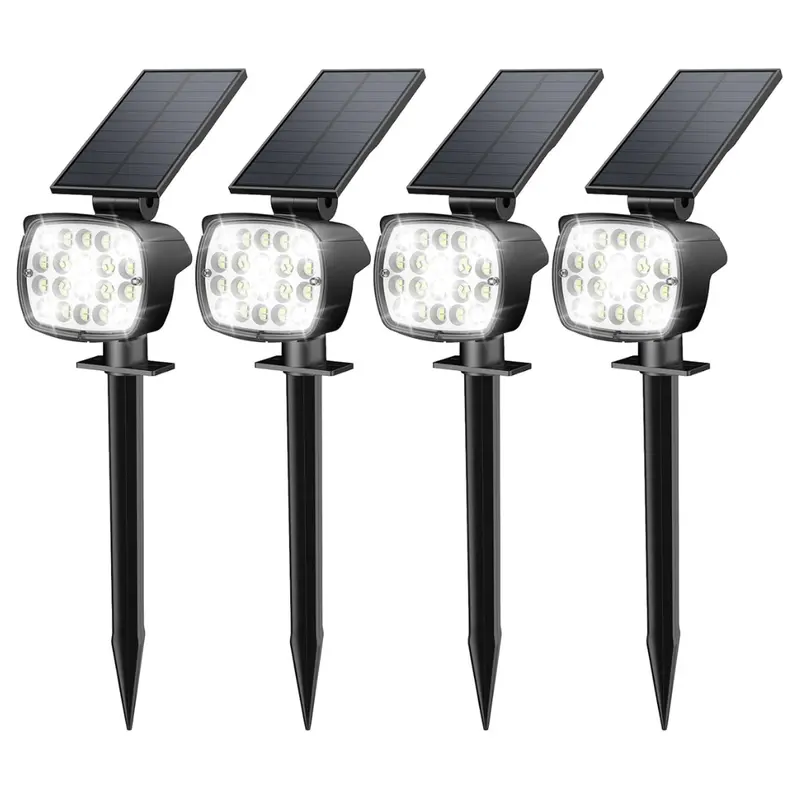 4-Pack Upgrade Outdoor Solar Led Spot Lights For Landscape 1
