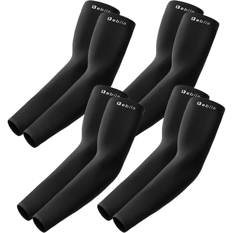 4-Pairs Unisex Uv Sun Protection Arm Cooling Sleeves 1