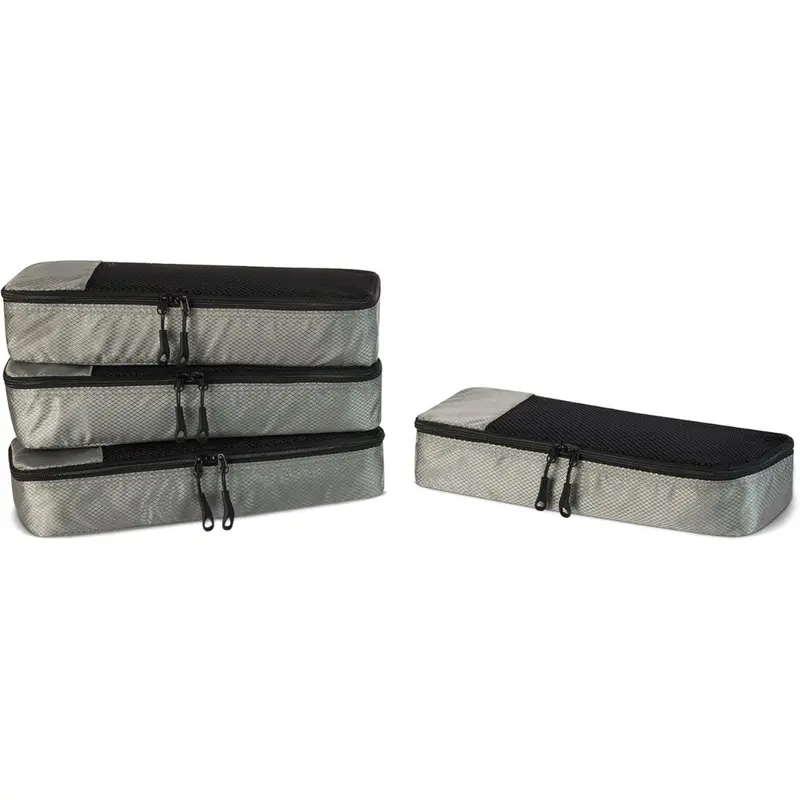 4-Piece Amazon Essentials Slim Packing Cubes 1