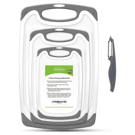 4-Piece Cutting Board Set With Non-Slip Feet 1