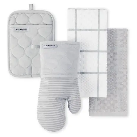 4-Piece Kitchenaid Oven Mitt, Pot Holder & Towel Set 1