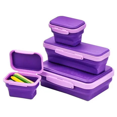 4-Piece Lockermate Collapsible Storage Boxes 1
