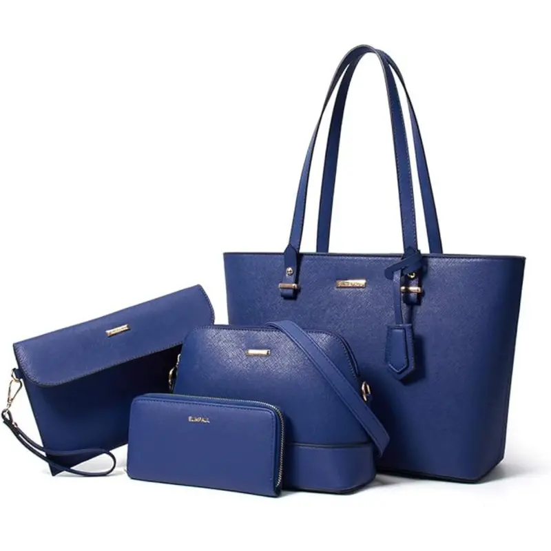 4-Piece Lovematch Women's Synthetic Leather Handbag Set (4 Colors) 1