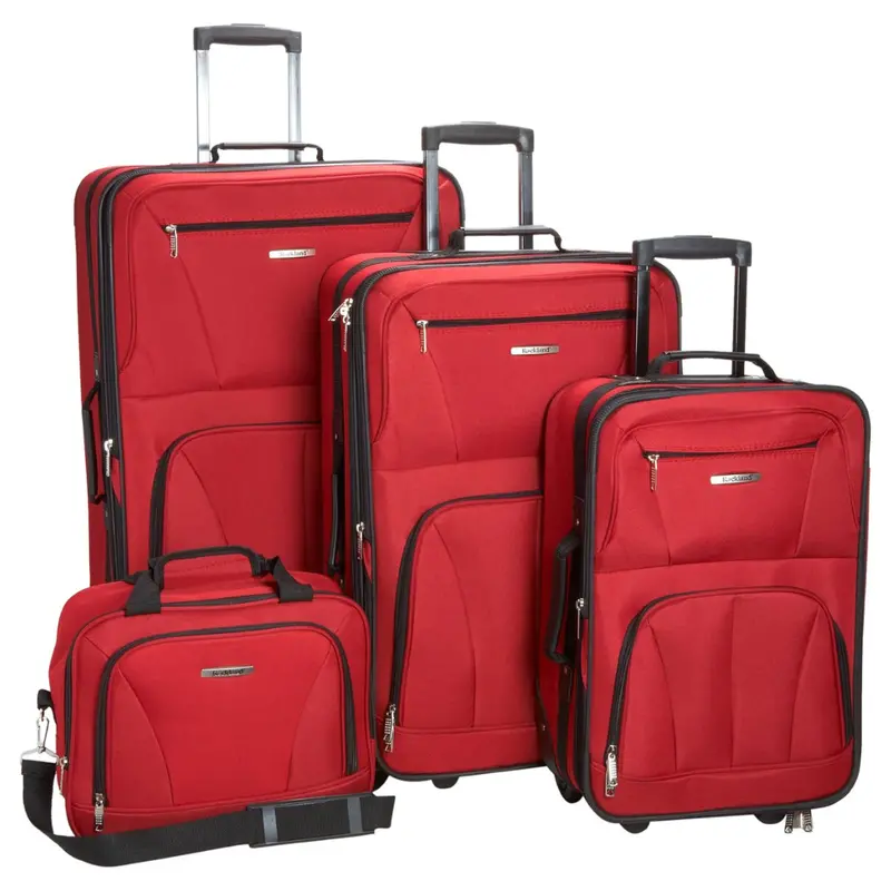 4-Piece Rockland Skate Wheels Softside Luggage Set (14/19/24/28") 1