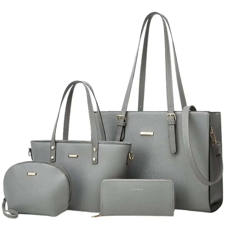 4-Piece Women's Fashion Synthetic Leather Handbags 1