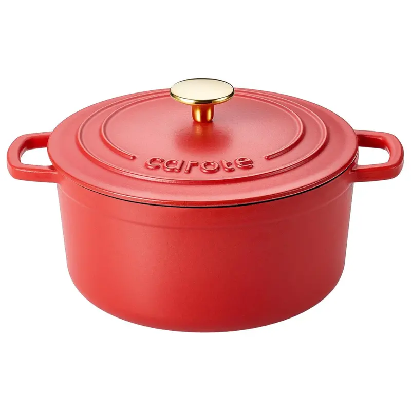 4-Qt Carote Enameled Cast Iron Dutch Oven Pot With Lid 1