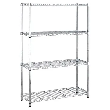 4-Shelf Heavy Duty Metal Wire Storage Rack 1
