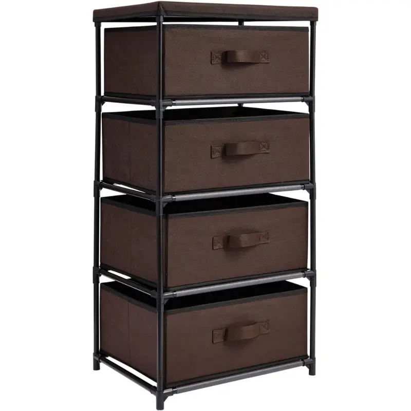 4-Tier Juvale Metal Frame Closet Organizers & Storage Dresser 1