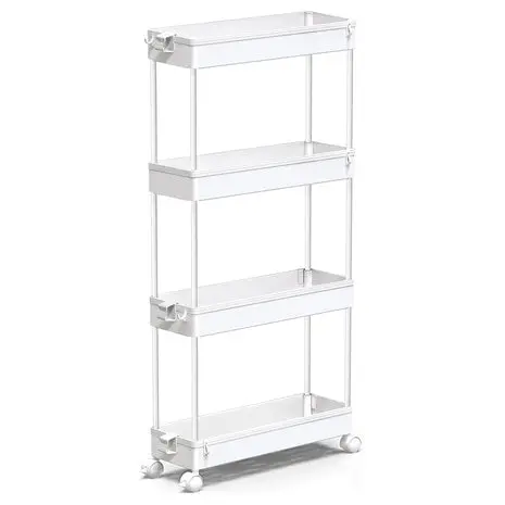 4-Tier Slim Rolling Storage Cart 1