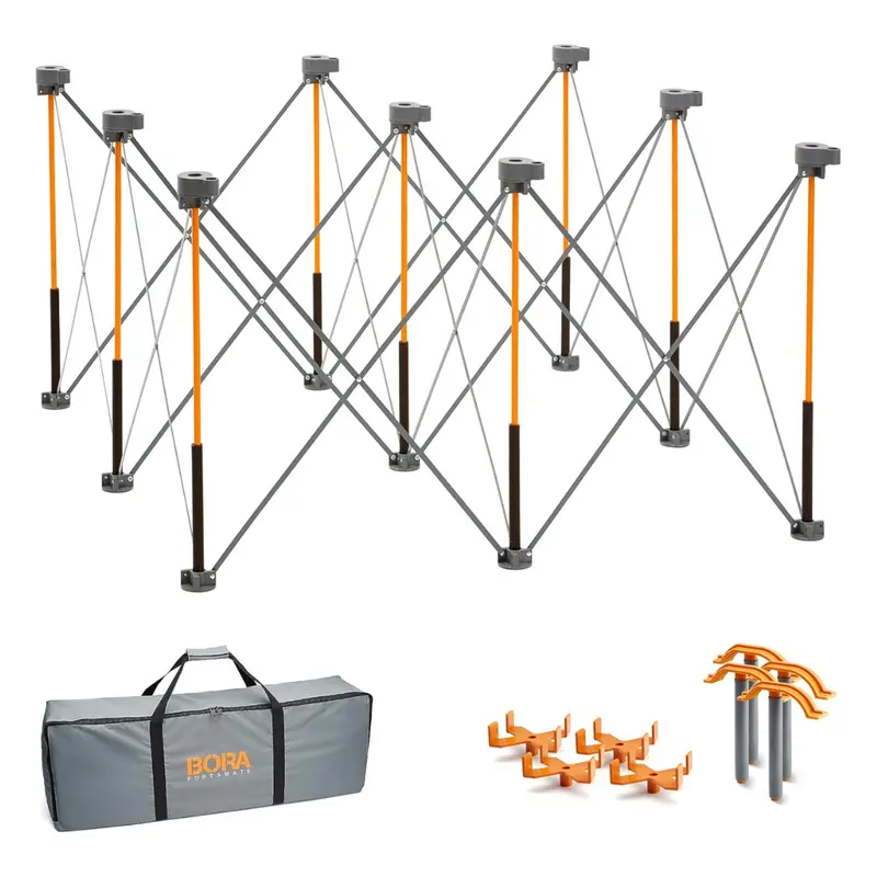 4' X 4' Bora Steel Centipede Work Support Sawhorse W/Accessories 1
