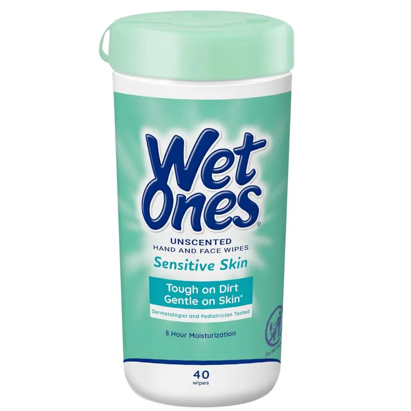 40-Count Wet Ones Sensitive Skin Hand And Face Wipes 1