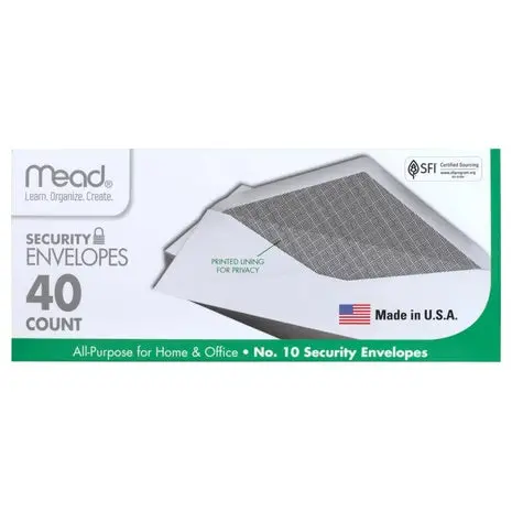40 Mead #10 Security Envelopes 1