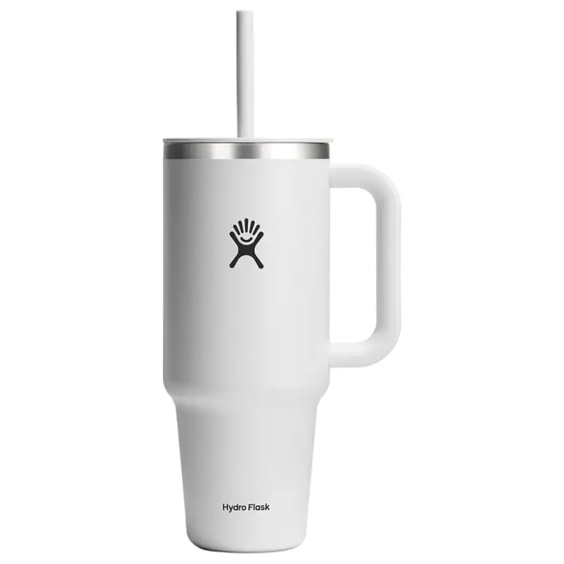 40-Oz Hydro Flask Travel Tumbler With Handle, Lid And Straw 1