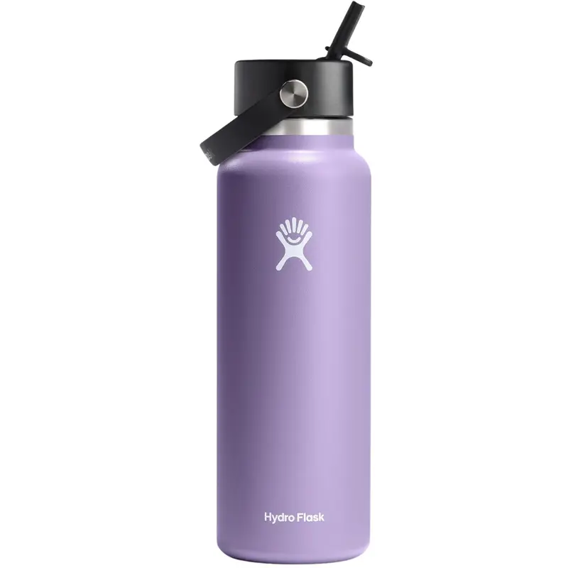 40-Oz Hydro Flask Wide Mouth Flex Straw Cap Bottle 1