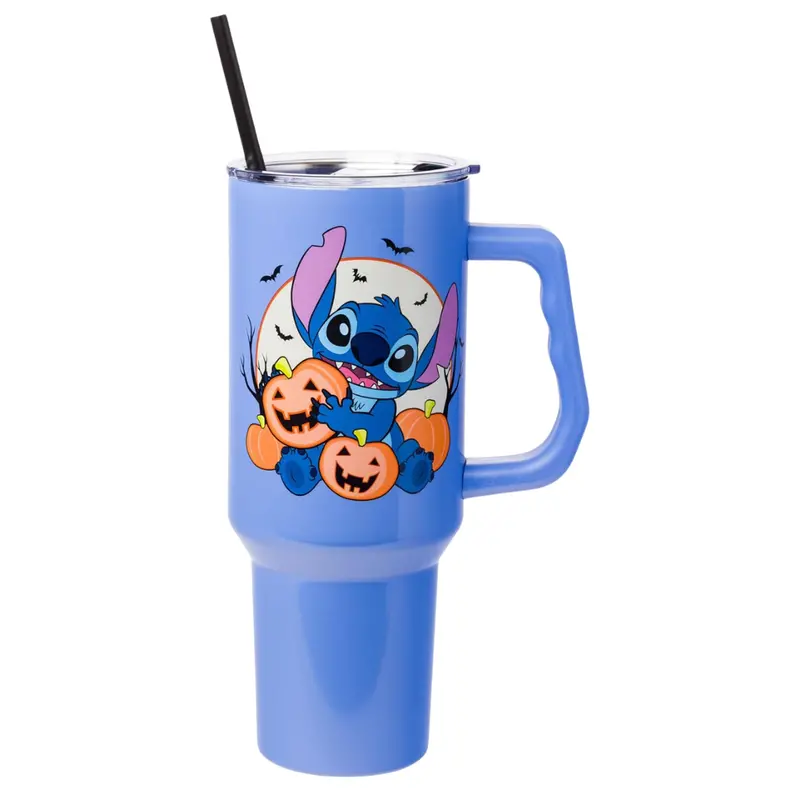 40-Oz Silver Buffalo Disney Lilo & Stitch Halloween Double-Wall Tumbler 1
