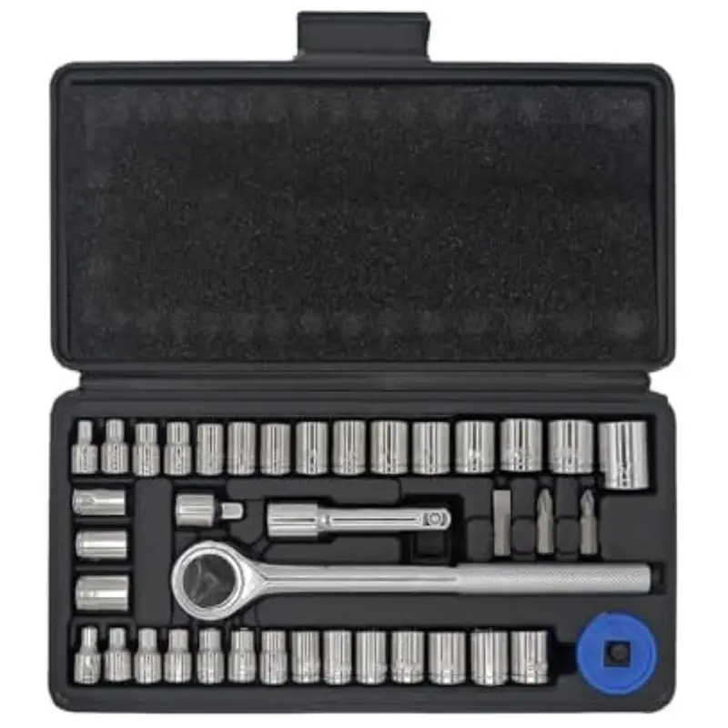 40-Piece Ratchet Driver 1/4" & 3/8" Drive Socket Set 1