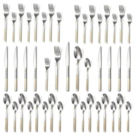 40-Piece Stainless Steel Silverware Set 1