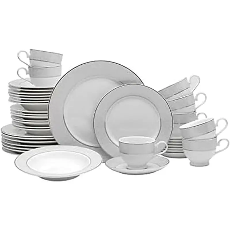 40-Pieces Mikasa Parchment Dinnerware Set, Service For 8 1