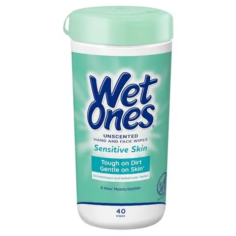 40 Wet Ones Hand And Face Sensitive Skin Wipes 1