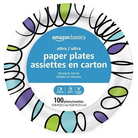 400 10" Amazon Basics Ultra Paper Plates 1