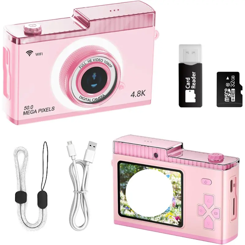 40Mp & 4K Hd Kids Digital Camera With 32Gb Tf Card 1