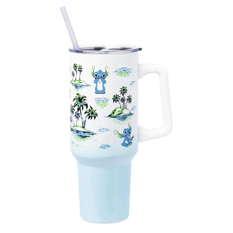 40Oz Silver Buffalo Disney Lilo & Stitch Stainless Steel Tumbler 1